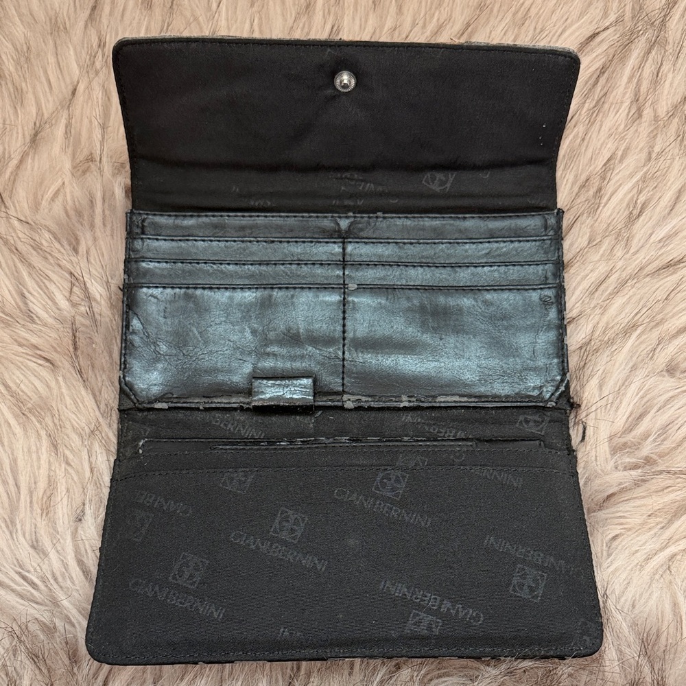 Giani Bernini Black And Metallic Patchwork Wallet - image 3